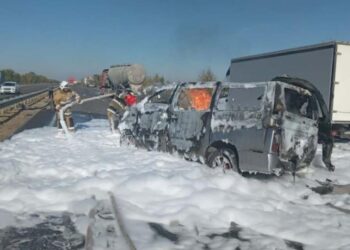 Түркістан облысында көлік өртеніп, бір адам көз жұмды