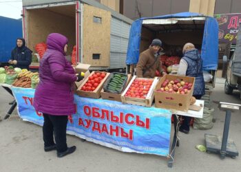 Түркістанда әр демалыс күндері ауыл шаруашылық өнімдерінің жәрменкесі өтіп жатыр