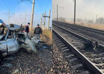 Жамбыл облысында пойыз автокөлікпен соқтығысып, 6 адам көз жұмды