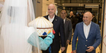 ФИФА президенті Джанни Инфантино Қазақстанға келді